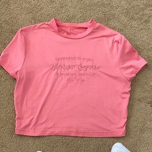 SHEIN motorcycle crop top